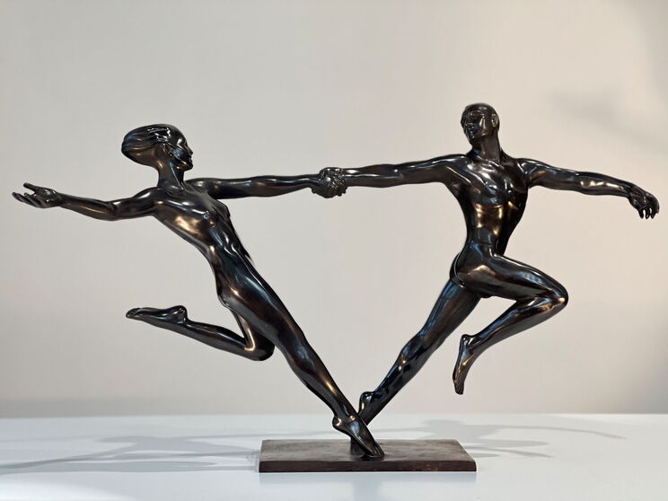 Lebensfreude - Bronzeplastik - Wolfgang Schaper