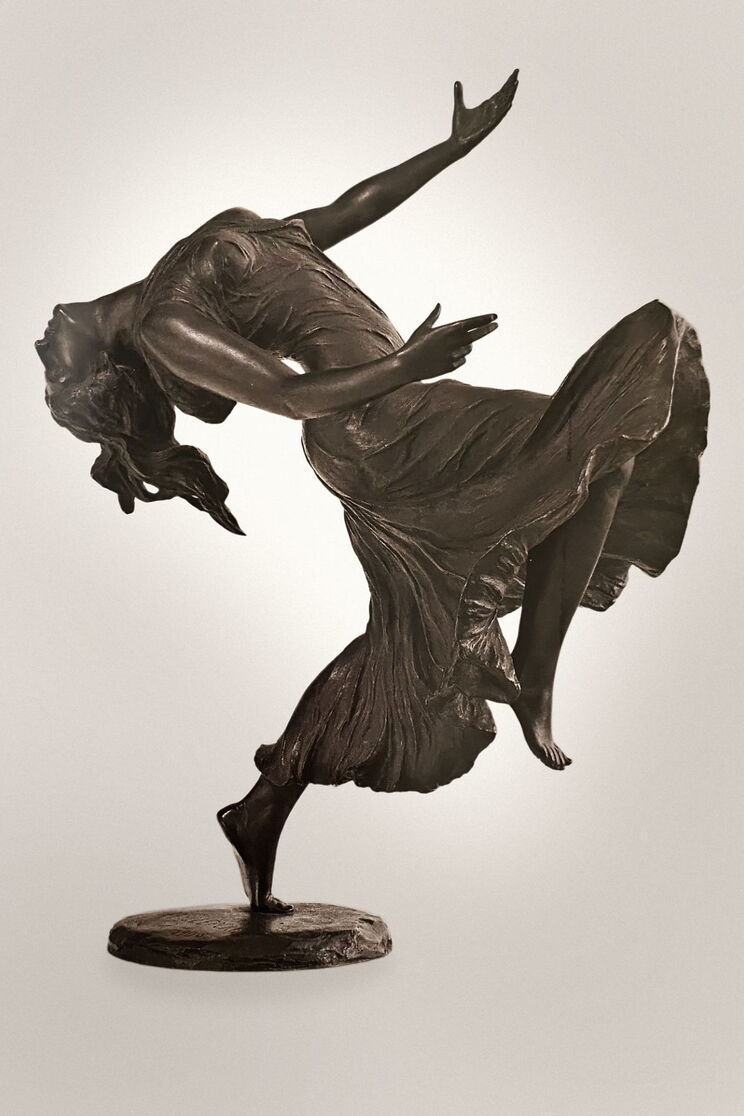 Skulptur "Die Tänzerin" - Ferdinand Lepcke