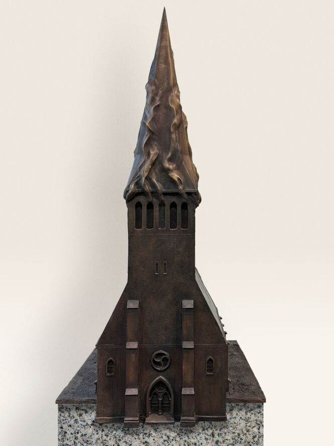 Bronzeguss der Sankt Nikolai Kirche in Perleberg